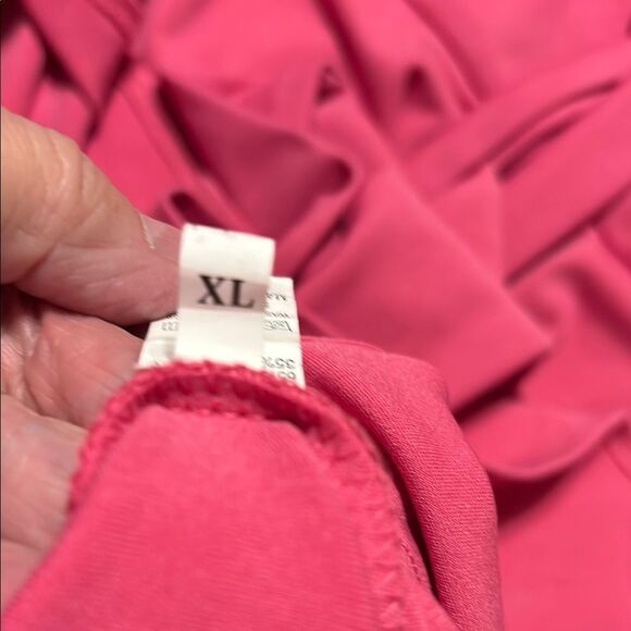 Elegant Pink Long-Sleeve Dress - Picture 5 of 9